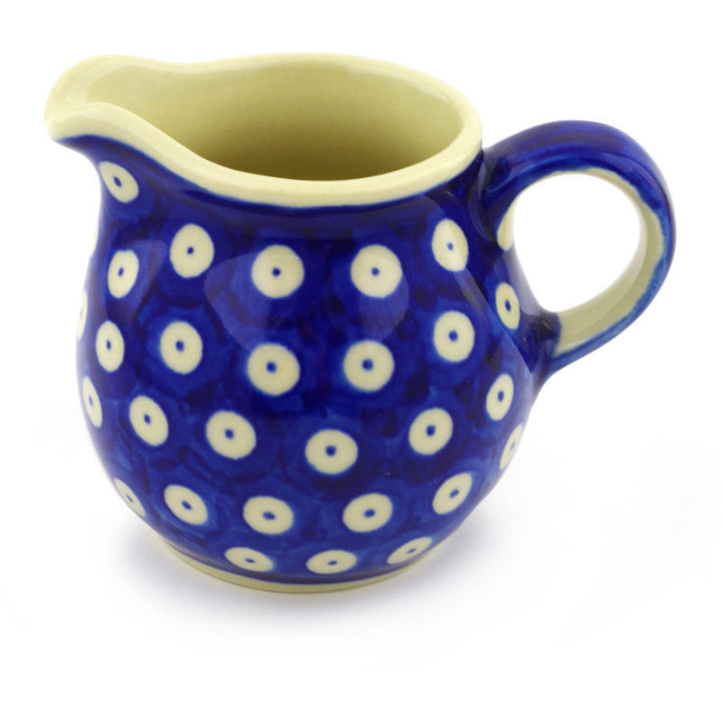 Pichet 8 oz blue avec peacock