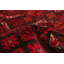 Hand-Knotted Rizbaft Dark Red Wool Rug 3'4" X 6'0"