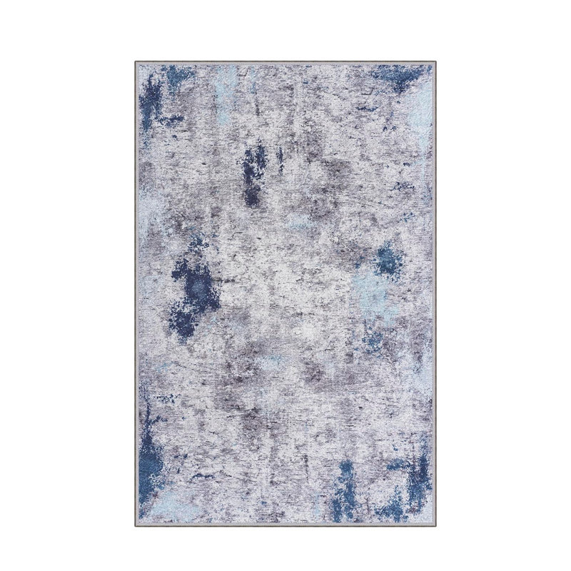 Luxurious 3D Printed Woven Carpet, 55.1 x 86.6 inches | 100% Polyester, Antibacterial, Machine Washable | Non-Slip PVC Felt Dot Underside, 0.3 in Pile Height | Perfect for Living Room, Bedroom & Home Decor