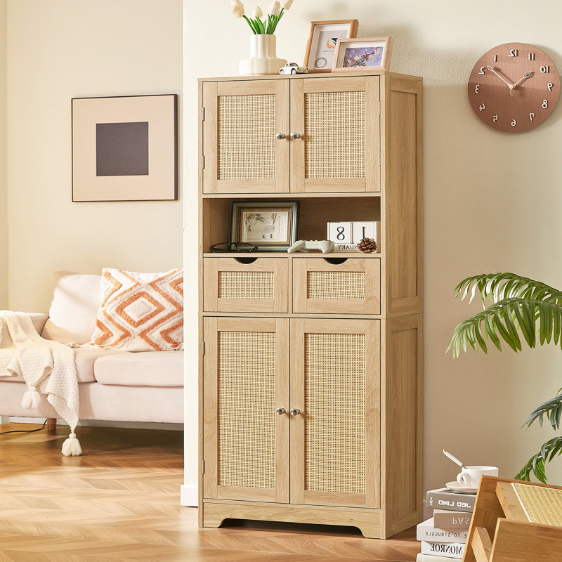 Rangement pour salle de bain Maydelle, Naturel