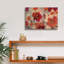 «Epent Graffiti» «Magenta and Coral Floral» par Silvia Vassileva, art mural sur toile, 18 po x 12 po-117053104