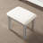 Silver Vanity Table And Stool - Wood Construction, 3 Storage Drawers, Adjustable Mirror For Makeup Artistry Fashionable In Oval Daily Beauty Care-429415771