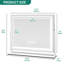 Aldrena Iron Rectangle Floor Mirror