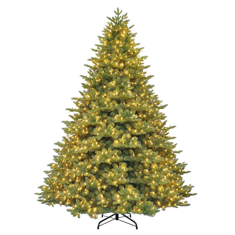 Sapin de Noël pré-éclairé Noble, H 9,5 pi