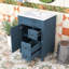 Meuble-lavabo simple autoportant moderne avec lavabo en céramique, tablette réglable et charnières à fermeture douce-1658165761