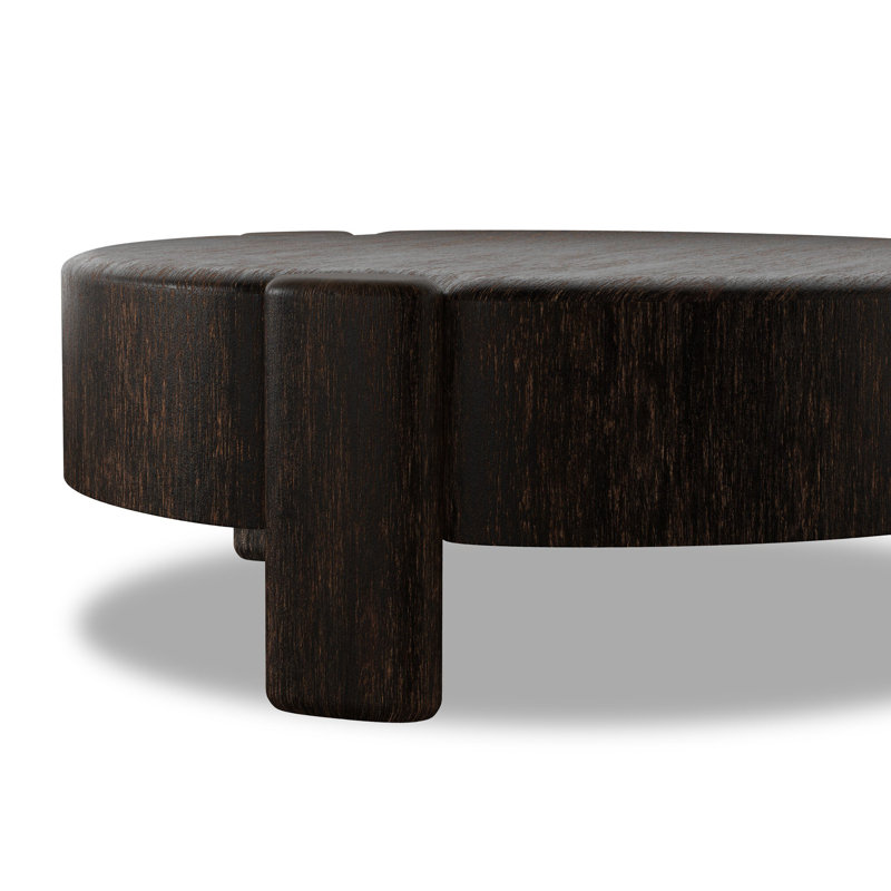 Toman Coffee Table, Ebony Rustic Oak