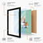Geometric Corgi Modern - Framed Print-159414415-159414412