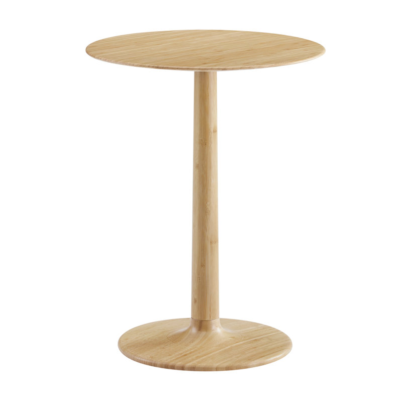 Table de bout à piédestal en bois massif, Blé