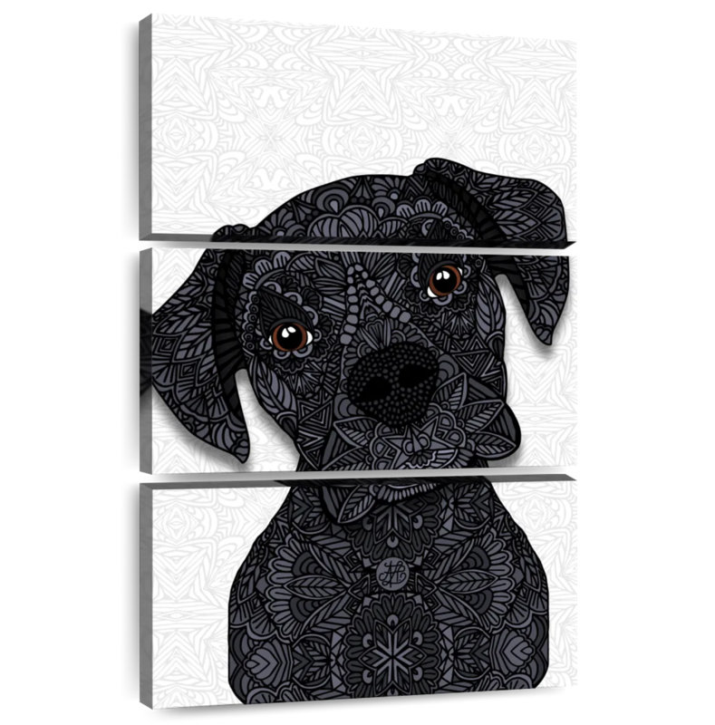 Brampt Black Boxer, 38" H x 24" W