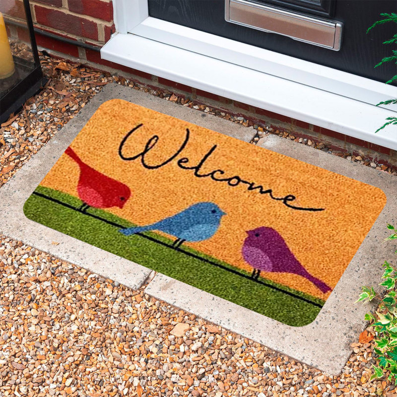 Durable PVC Doormat, Non-Slip Underside, 15.7 x 27.6 inches | 100% Weather-Resistant PVC Material | Ideal for Indoor & Outdoor Use, Easy to Clean, Stylish Design for Home Entryways & Patios