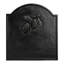 Cast Iron Fireback with Pine Cone Design