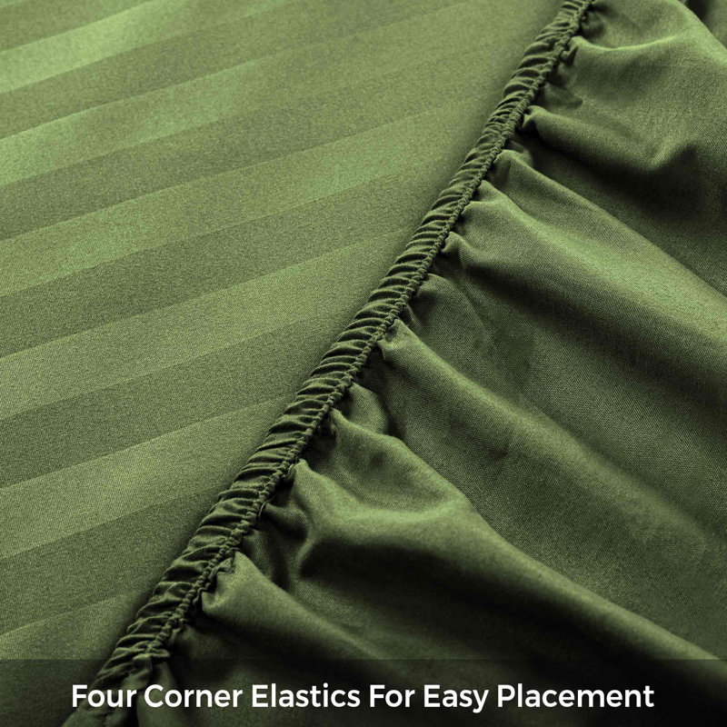 Raskind Microfiber Fitted Sheet, Kingsize (5"), Light Green