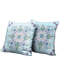 Coussin décoratif pour l'intérieur et l'extérieur 26 po x 26 po Aqua-105689494