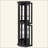 Lighted Corner Curio Cabinet - Glass Display Shelf With Tempered Glass Doors, Adjustable Shelving, And Included Bead Bulb - Ideal Bar Cabinet For Home Decor-526317096