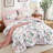 7 Pieces Striped Comforter Set Lightweight Microfiber with Comforter, Pillowcases, Pillow Shams, Flat Sheet & Fitted Sheet-130000879-130000903