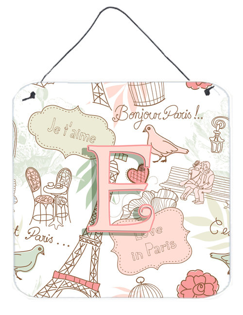 « love in paris », impression sur plaque, E