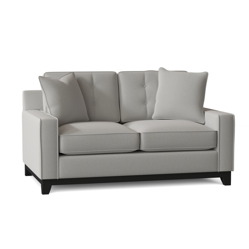 Carollton Upholstered 62'' Loveseat, Gypsy Vapor Performance Microfiber