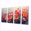 Ensemble de salon art floral rose avec boutons d'or roses et champs de fleurs-31208388