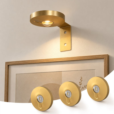 Dimmable Under Cabinet Light Wall Sconce Flush Mounted, Rechargeable Wall Light