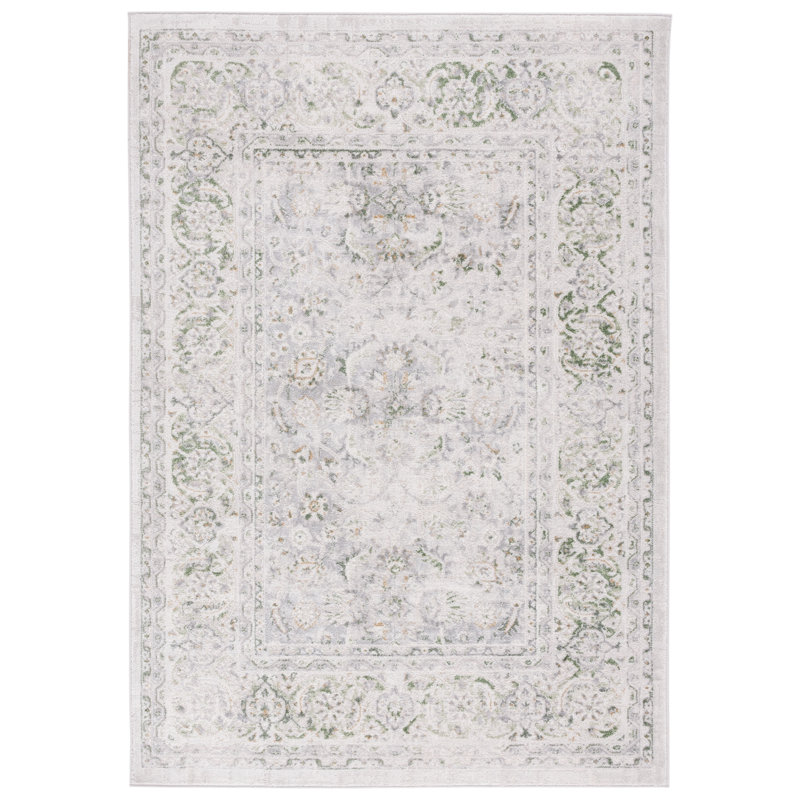 Tapis beige / vert Palma 326, Rectangle 5 pi 3 po x 7 pi 6 po
