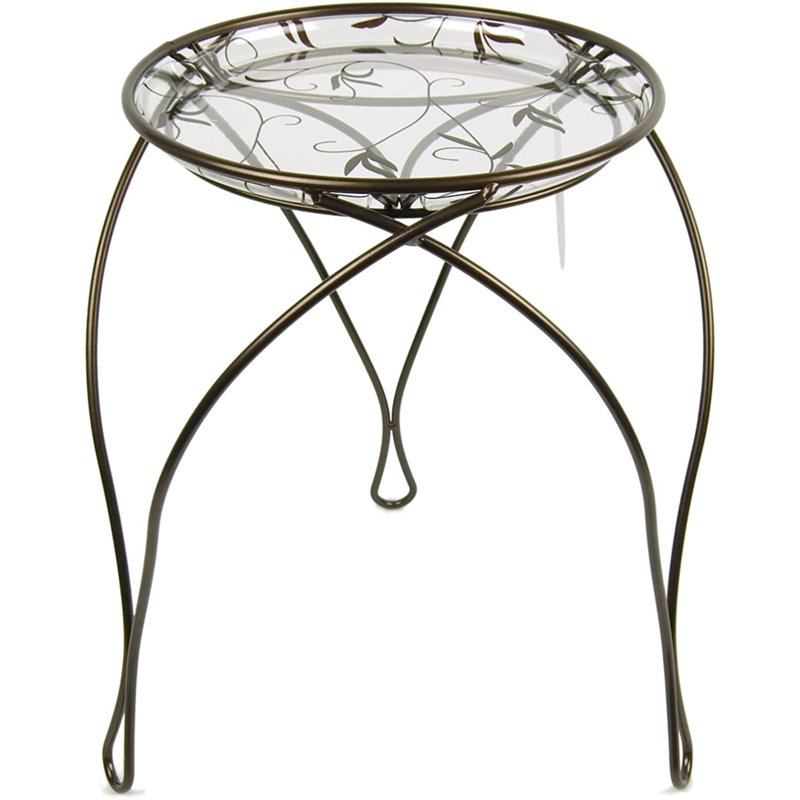 Support à plantes leetonia, Bronze foncé, 17 po