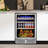 24'' 150 Can Freestanding/Built-in Reversible Door Hinge Beverage Refrigerator
