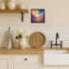 Impression sur métal colorée encadrée Snapdragon