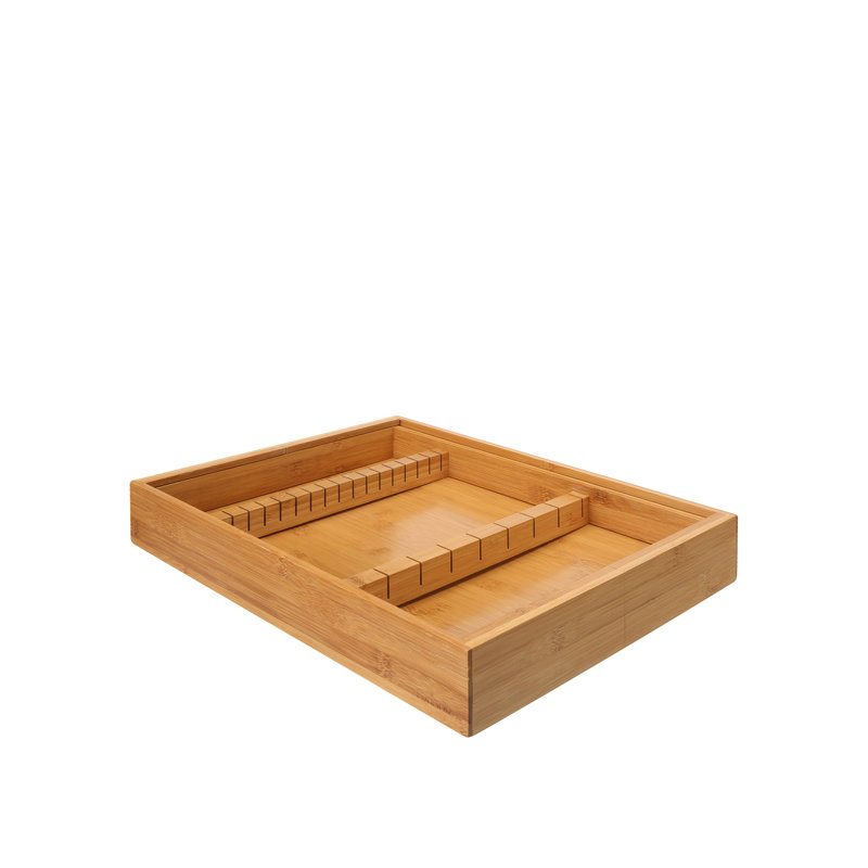 Bamboo Rectangle Utensil Storage Set