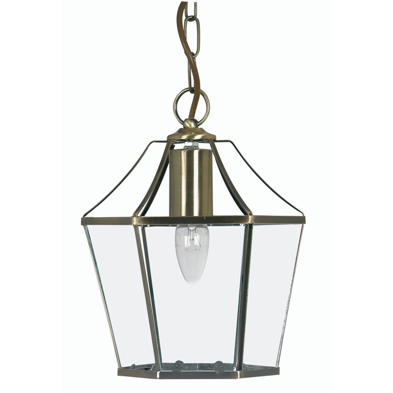 Bulwell 1 - Light Lantern Pendant, Antique Brass