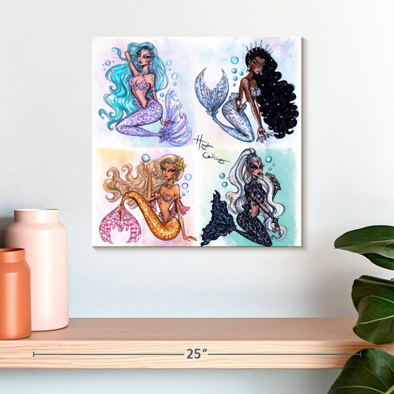 Sirènes de mer Ashelle, H 16 po x l 16 po