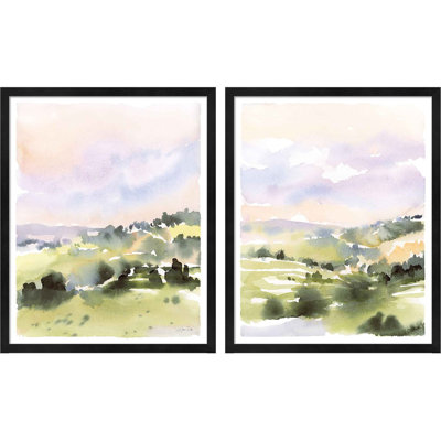 " Spring Hills I & II " by Katrina Pete 2 - Pieces