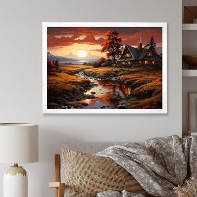 Country Charm Amber Sunset, reproduction d'art sur toile