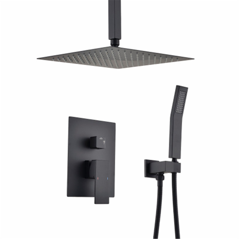 Complete Shower System, Matte Black