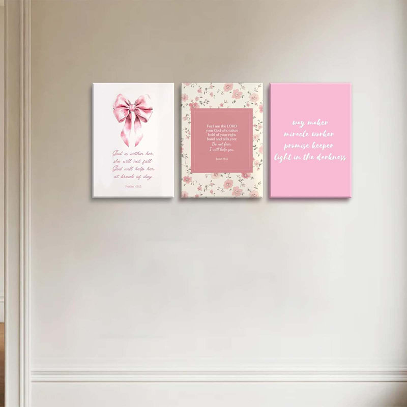 3 Piece Wrapped Canvas Print, 60 cm H x 120 cm W