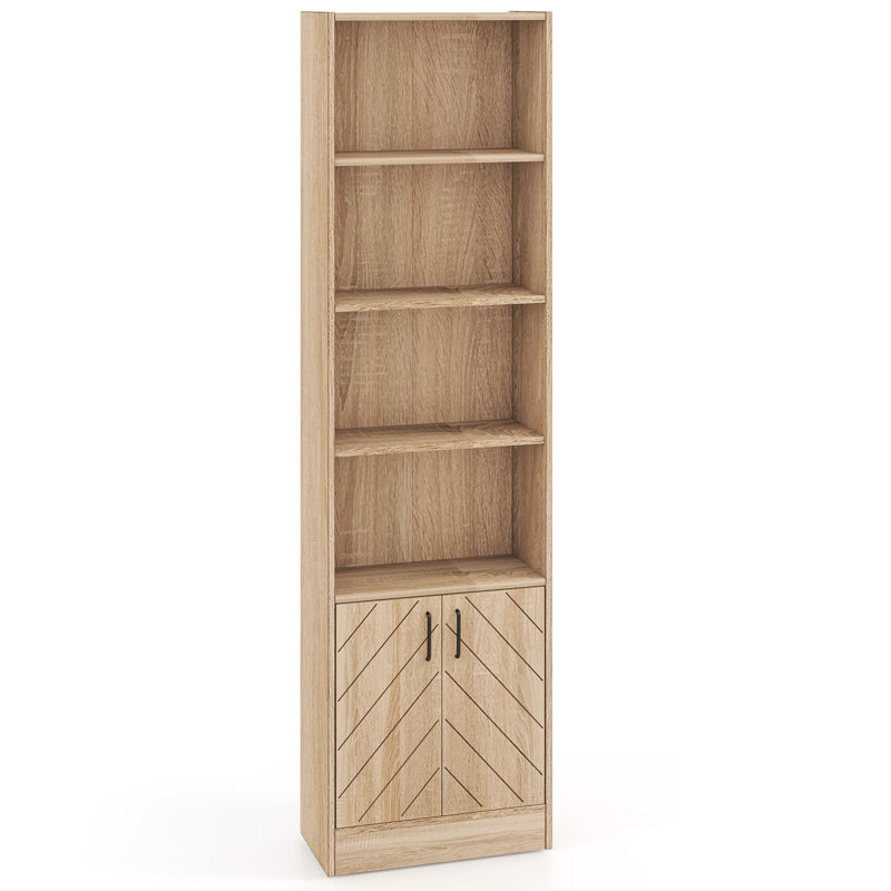180 cm H x 50 cm W Particle Board Standard Bookcase, Brown