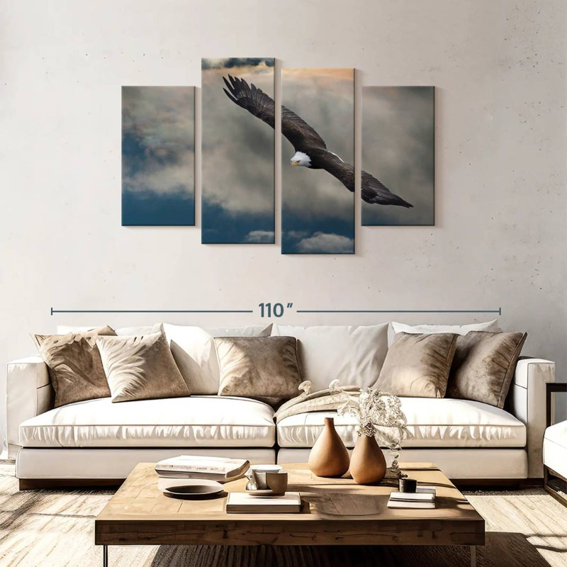 Brampt Soaring Eagle, 48" H x 75" W