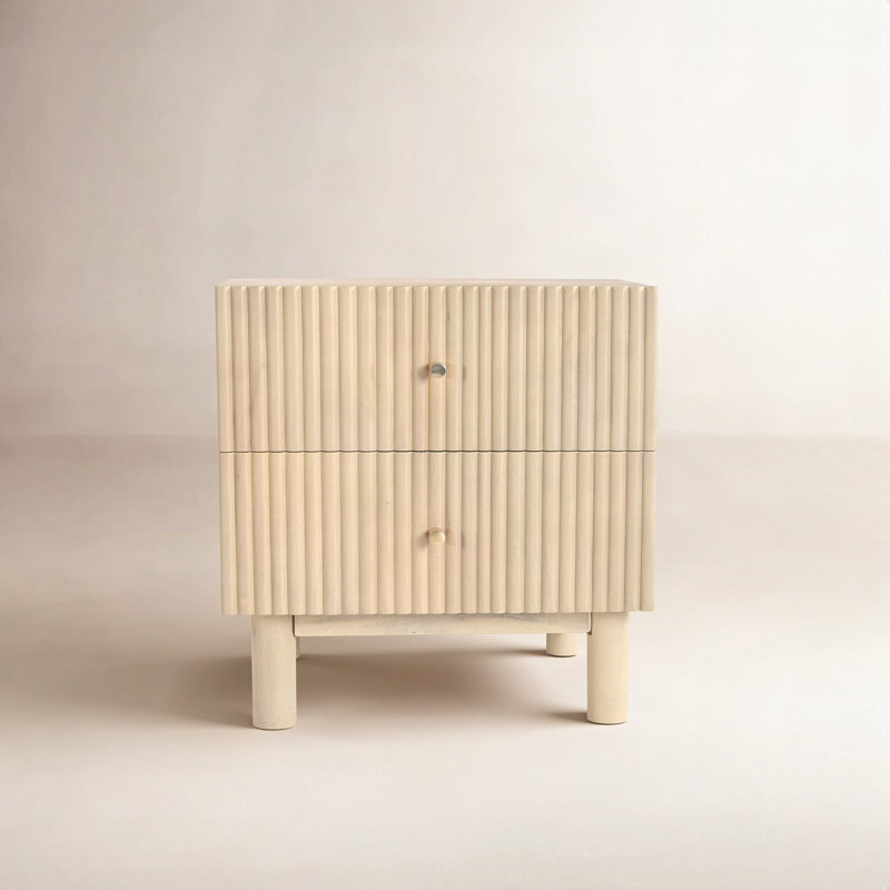 Mini Mango Nightstand, Blonde Oak