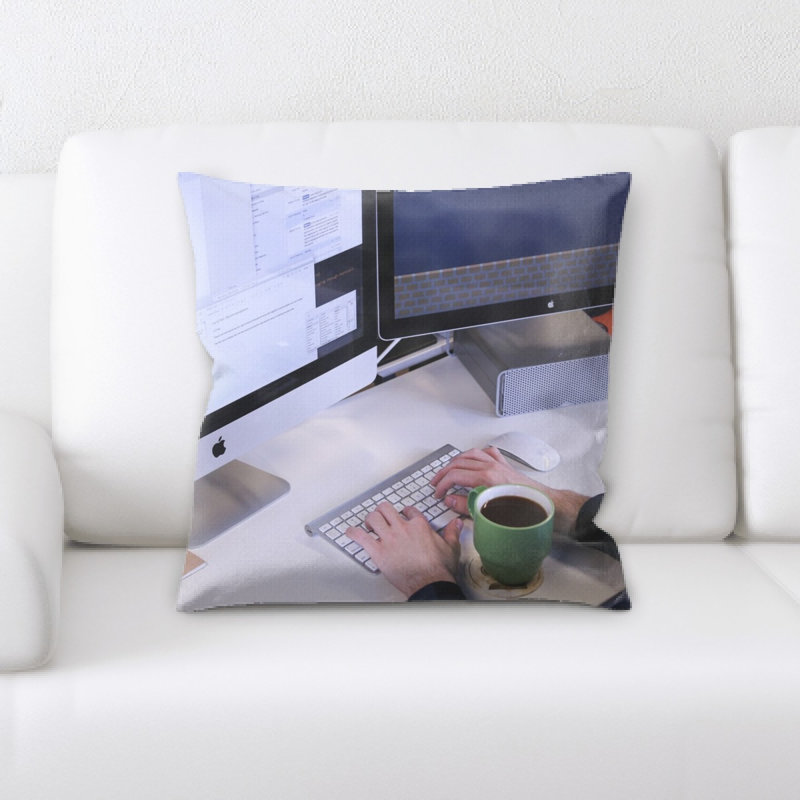Microsuede Throw Pillow