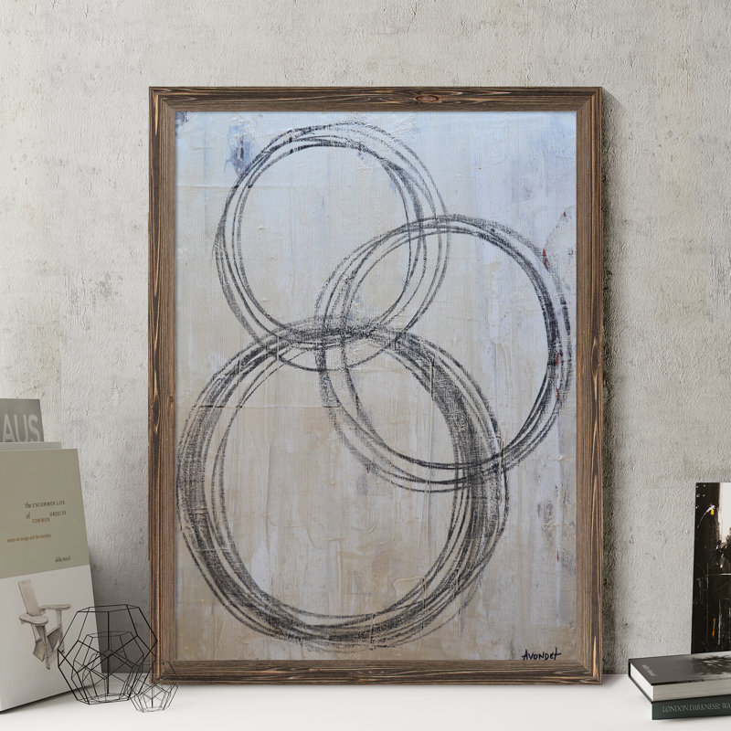« circulaire i » par paul cezanne-image-cadre de dessin, Cadre de toiles encadrées moka, H 16 po x l 22 po x P 1 po