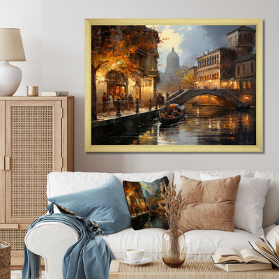 Italy Venetian Reflections II - Italy Canvas Print Wall Art