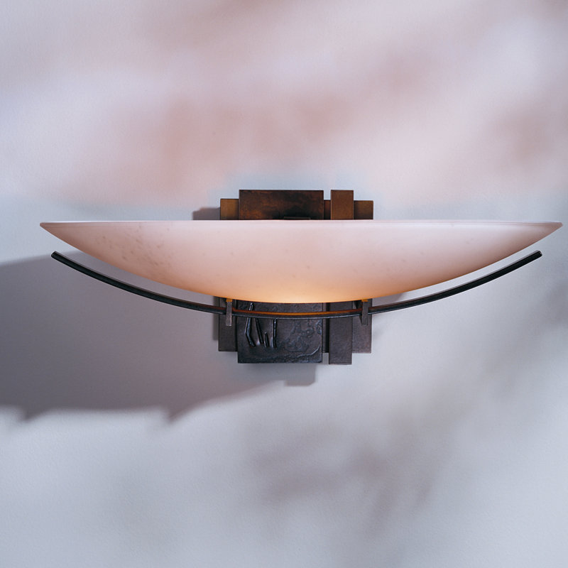 Impressions 1 - Light Half Moon Sconce, Bronze