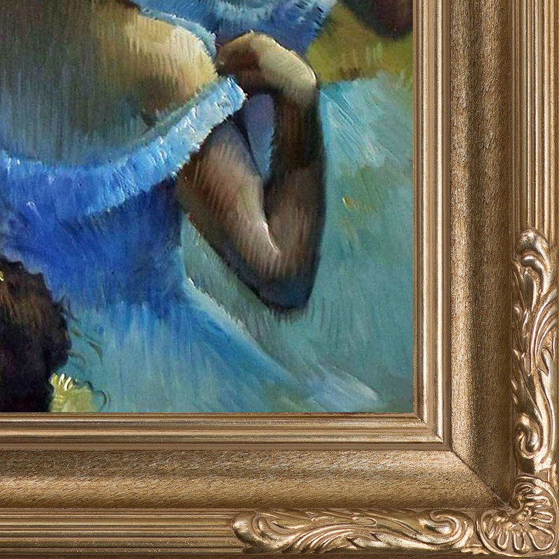 «Blue Dancers» par Degas, peinture encadrée, H 31 po x l 31 po x P 2 po, Florentine