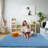Solid Rug Soft Fluffy Mist Blue Indoor Area Rug for Living Room Bedroom Nursery Kids Room-1642036260