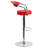 Contemporary Vinyl Adjustable Height Barstool with Arms and Chrome Base-886651491-861379311-861379310