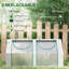 Serre transparente 6 pi x 3 pi, acier, 2 housses en PE / plastique, fenêtres pour utilisation dans une serre portative de jardin 3 pi, transparent, housses et multi-usages