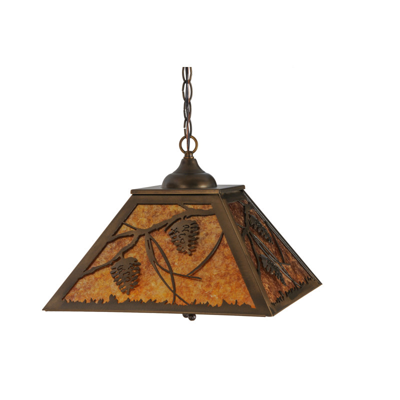 Rustic Lodge 2 - Light Pendant, Antique Copper