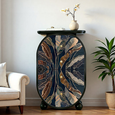 Armoire console en bois massif French French