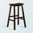 Strasburg Saddle Seat Bar Stool with Four Legs in Walnut, 28.64'' H X 17.62'' W X 15.67'' D-1046758505