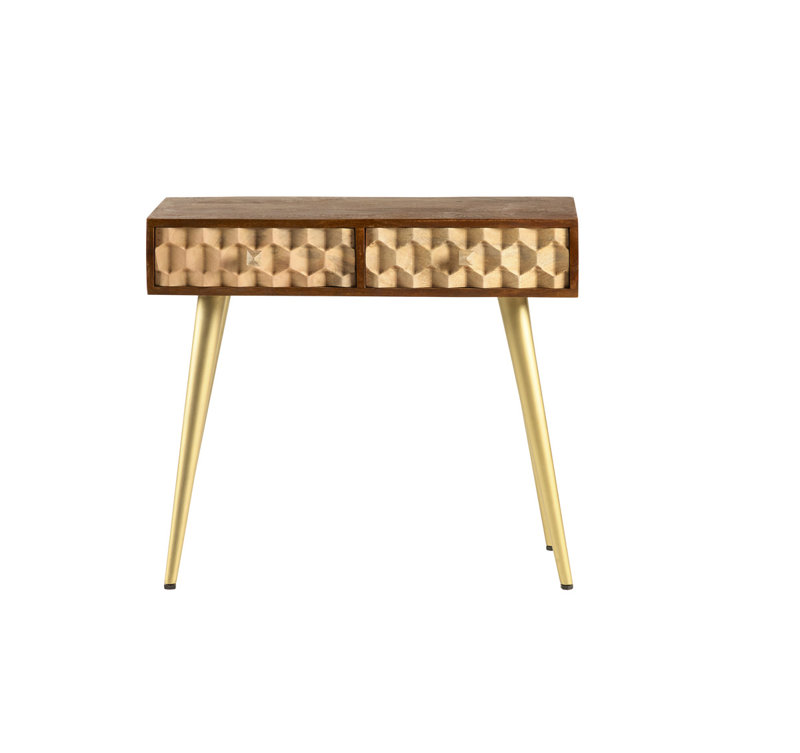 Worcester 88cm Solid Wood Top Console Table