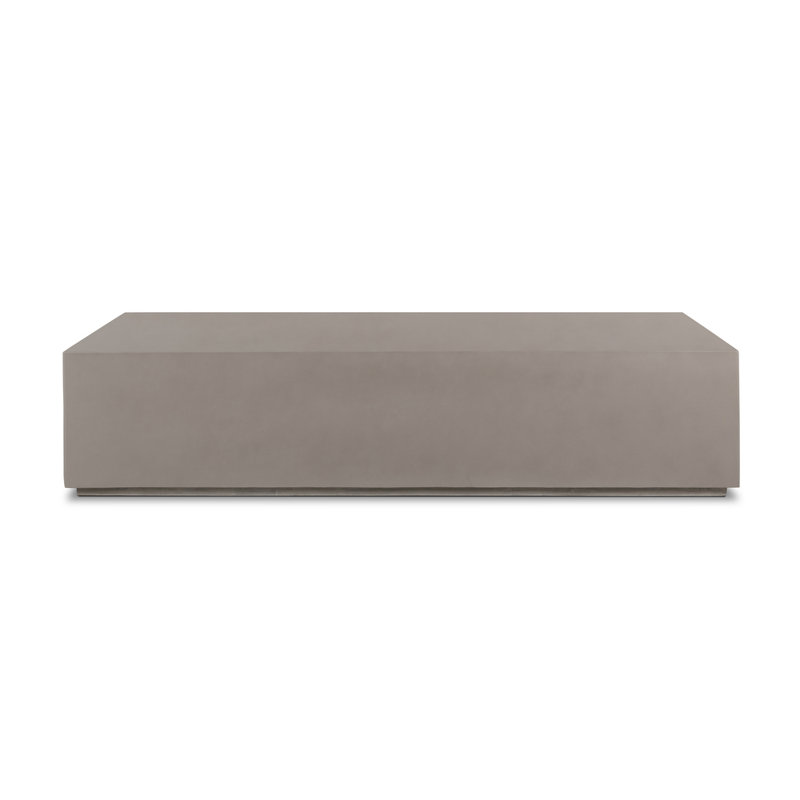 Otero Outdoor Coffee Table, Natural Concrete